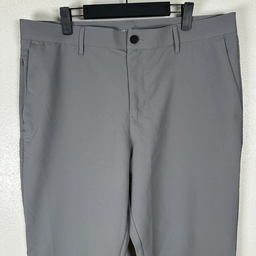 Banana Republic Traveler Slim Fit Pants Mens Size 36x32 Gray Performance Golf